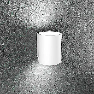 Applique Moderna Cloud Metallo Bianco 2 Luci Gx53 20Cm