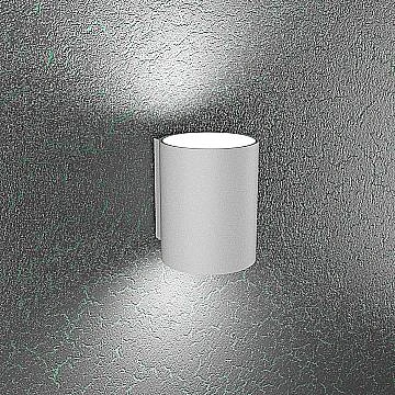 Applique Moderna Cloud Metallo Grigio 2 Luci Gx53 20Cm