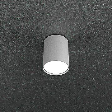 Plafoniera Moderna Cloud Metallo Grigio 1 Luce Gx53 Cilindrica 10Cm