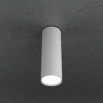 Plafoniera Moderna Cloud Metallo Grigio 1 Luce Gx53 Cilindrica 25Cm