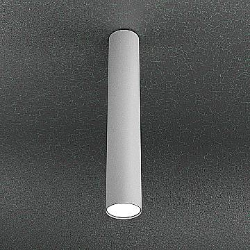 Plafoniera Moderna Cloud Metallo Grigio 1 Luce Gx53 Cilindrica 50Cm