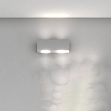 Applique Moderna Plate Metallo Grigio 4 Luci Gx53
