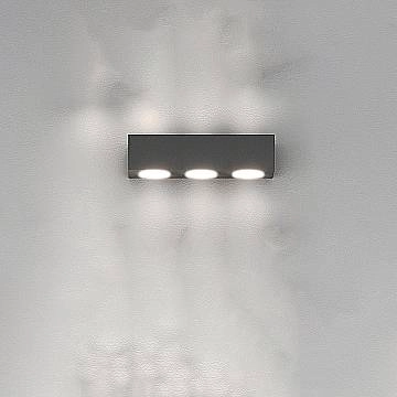 Applique Moderna Plate Metallo Antracite 6 Luci Gx53