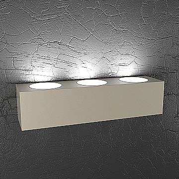 Applique Moderna Plate Metallo Sabbia 6 Luci Gx53
