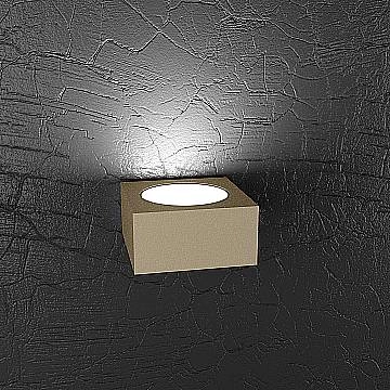 Applique Moderna Plate Metallo Sabbia 1 Luce Gx53
