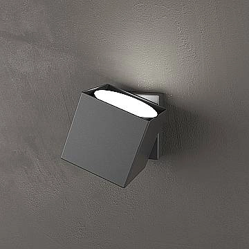 Applique Moderna Rotation Metallo Antracite 1 Luce Gx53 Applique Moderna Rotation Metallo Antracite 1 Luce Gx53