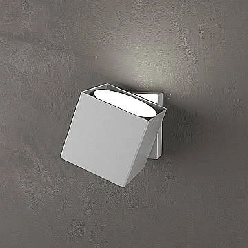 Applique Moderna Rotation Metallo Grigio 1 Luce Gx53