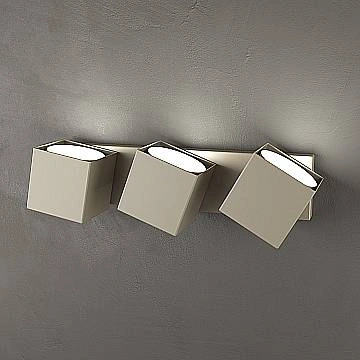 Applique Moderna Rotation Metallo Sabbia 3 Luci Gx53