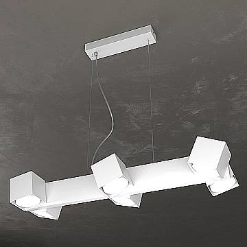 Sospensione Moderna Rotation Metallo Bianco 6 Luci Gx53 Sospensione Moderna Rotation Metallo Bianco 6 Luci Gx53