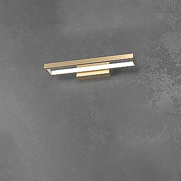 Applique Moderna Four Squares Alluminio Oro Led 20W