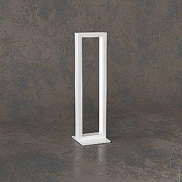 Lampada Scrivania-Ufficio Moderna Four Squares Alluminio Bianco Led 8W