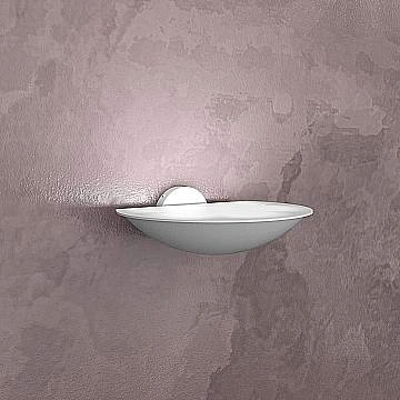 Applique Contemporanea Mood Metallo Grigio Vetro Bianco 6 Luci Gx53