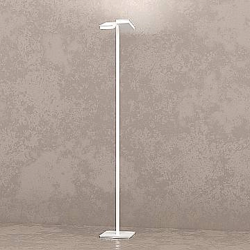 Piantana Moderna Style Metallo Bianco Vetro 6 Luci Gx53