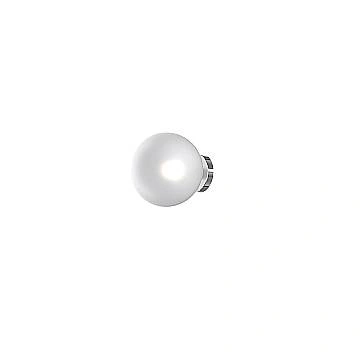 Applique Contemporanea Eclipse Metallo Cromo Vetro Bianco Fog 1 Luce G9