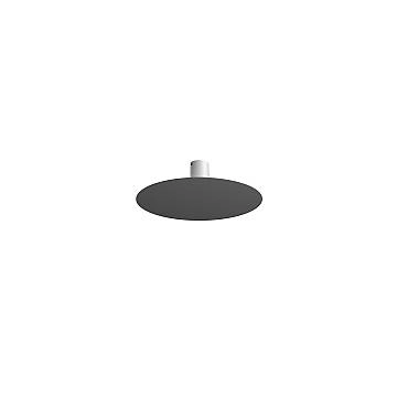 Plafoniera Moderna Disk Metallo Antracite 5 Luci Gx53