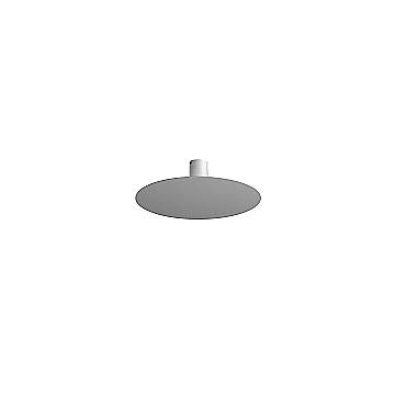 Plafoniera Moderna Disk Metallo Grigio 5 Luci Gx53