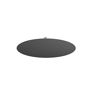 Plafoniera Moderna Disk Metallo Antracite 12 Luci Gx53