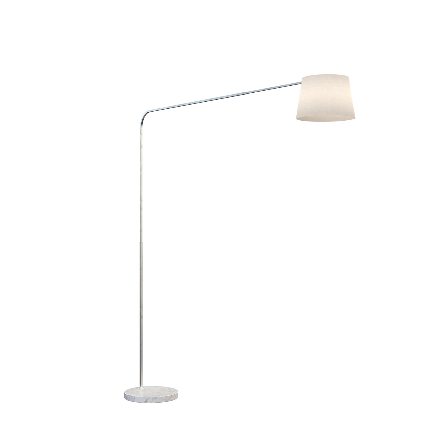 Piantana Contemporanea Corner Marmo Basso Bianco Diffusore Bianco 1 Luce E27 1189_B3-COB