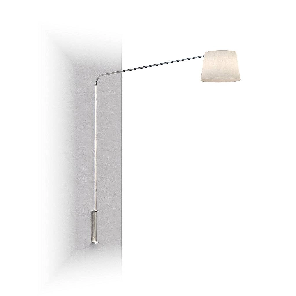 Piantana Contemporanea Corner Metallo Cromo Diffusore Bianco 1 Luce E27 1189_B7-COB