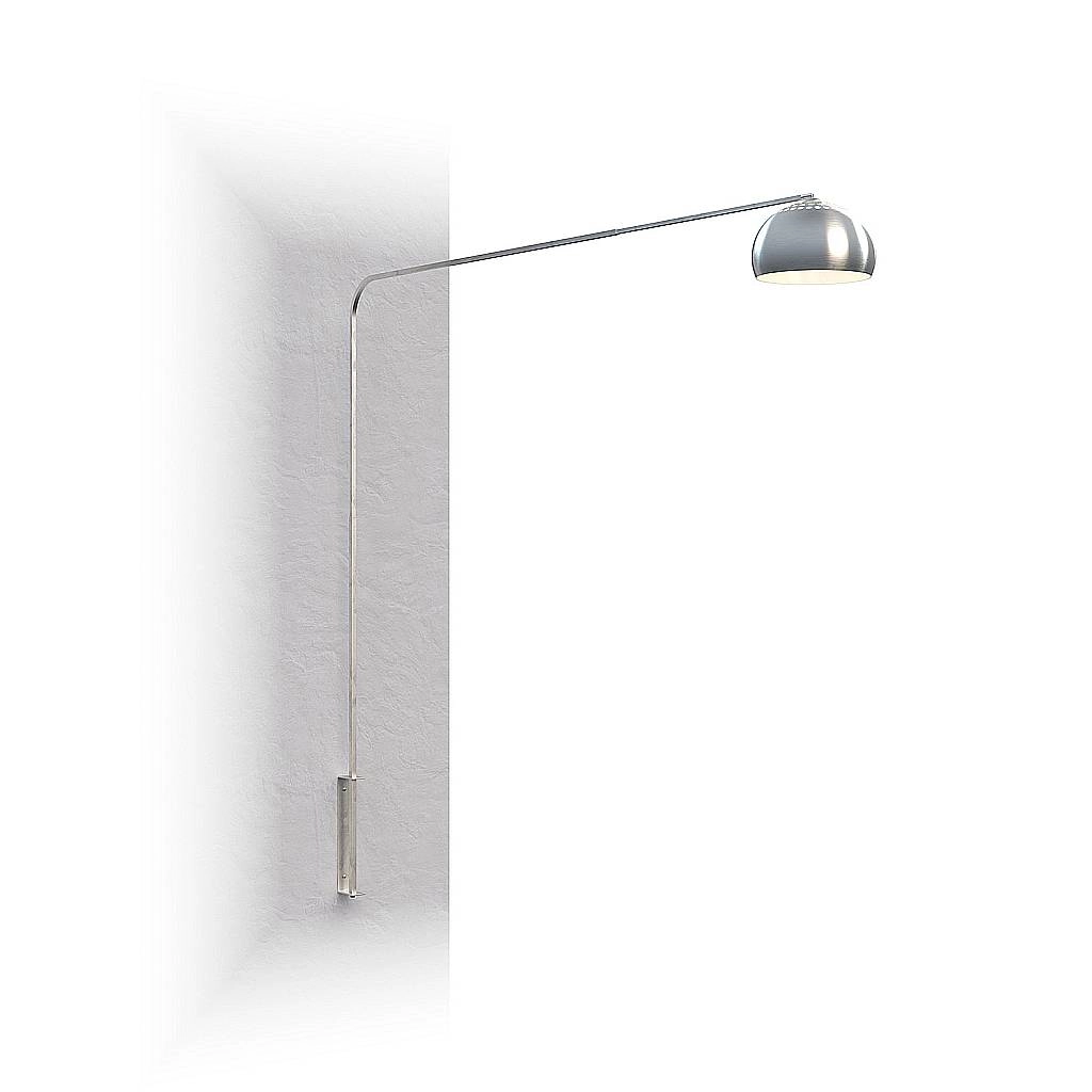 Piantana Contemporanea Corner Metallo Cromo 1 Luce E27 1189_B7-CUP
