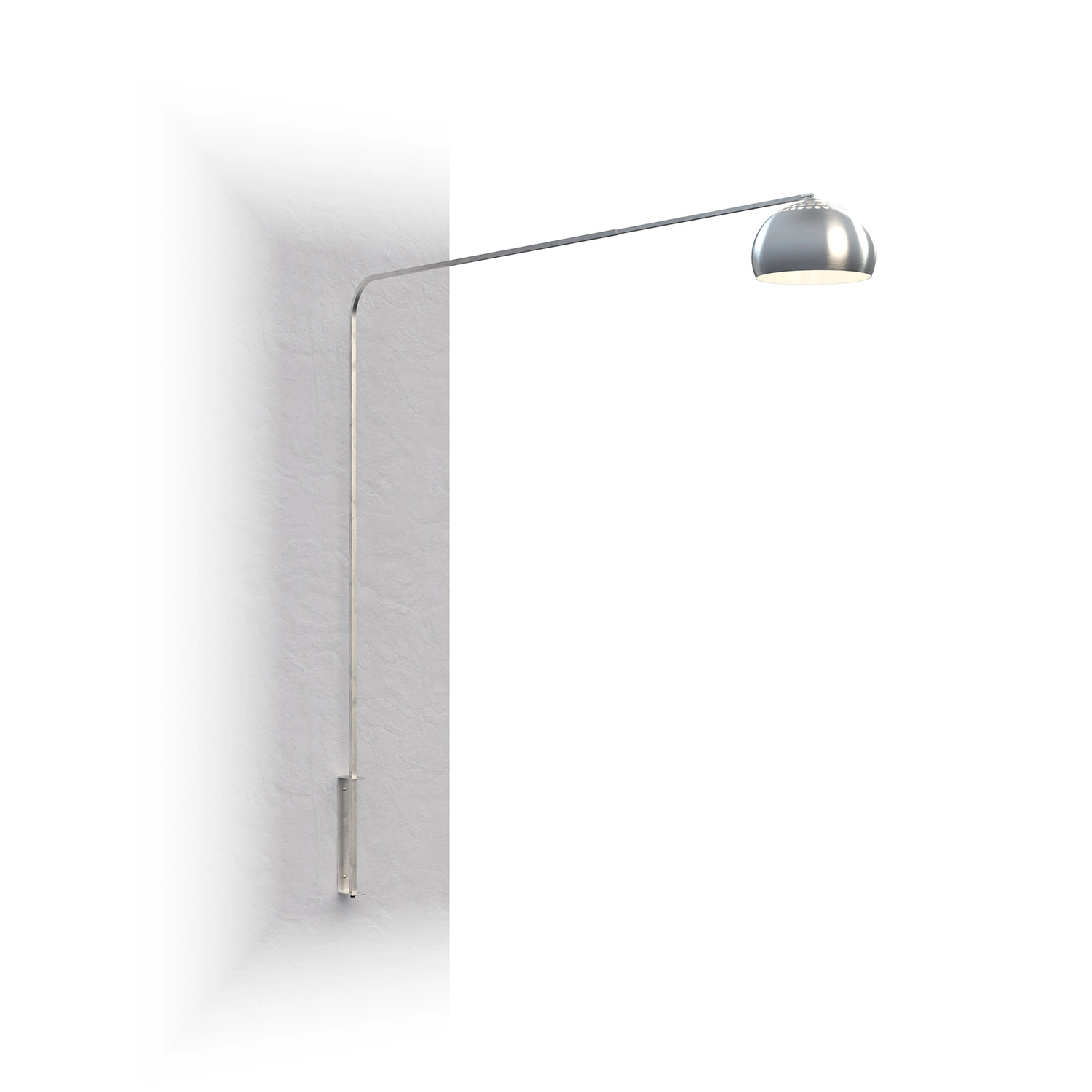 Piantana Contemporanea Corner Metallo Cromo 1 Luce E27 1189_B7-CUP