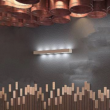 Applique Moderno Beaside Metallo Sabbia 9 Luci Gx53