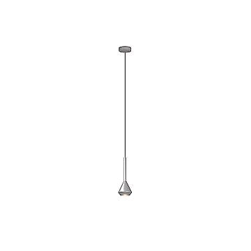 Sopsensione Moderna Aygo Metallo Color Alluminio 1 Luce Gu10