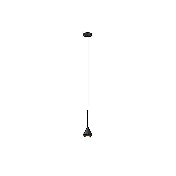 Sopsensione Moderna Aygo Metallo Nero 1 Luce Gu10
