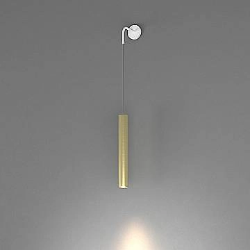Applique Industrial-Minimal Xeana Metallo Bianco Ottone 1 Luce Gu10