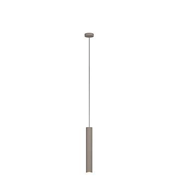 Lampadario Industrial-Minimal Xeana Metallo Marrone 1 Luce Gu10