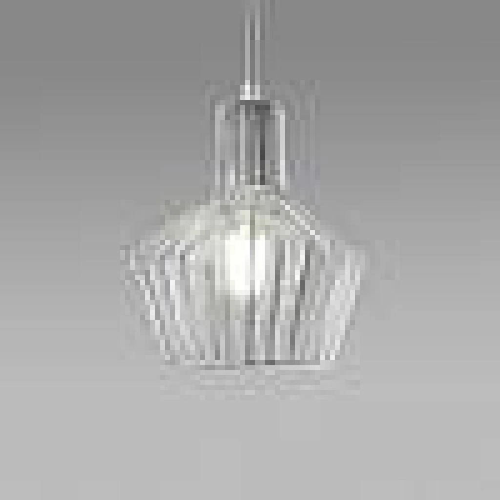 Sospensione Senza Rosone Flash Flip Flute Metallo Nikel Satinato