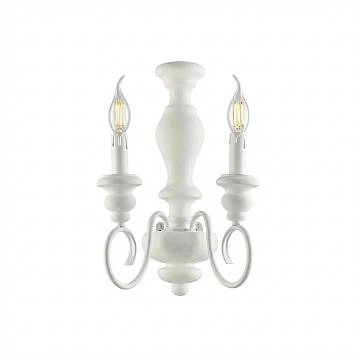 Applique Shabby Chic Cascina Bianco 2 Luci E14