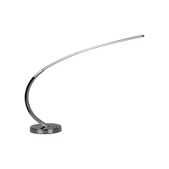 Mimax Lightining-Lampada Da Tavolo Moderna Supra Led Touch Dimmer 9W Alluminio Cromo-0224-8436565160224