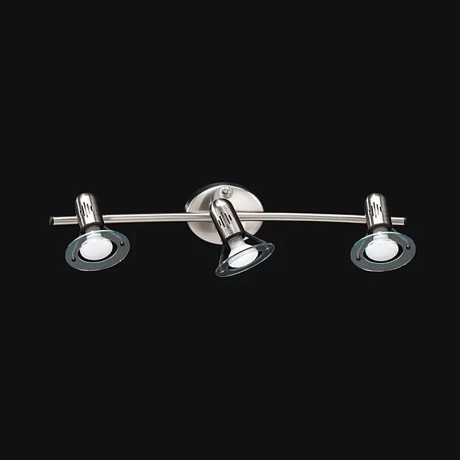 Perenz-Faretto Cromo Spazzolato Diffusori Orientabili 3 Luci Disco 4853CR-4853CR-8023559485304