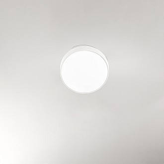 Ventilatore Metallo Bianco Opaco Led 36W 4 Pale Acrilico Trasparente Open Plus