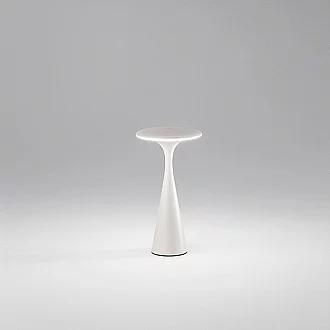 Lampada Da Tavolo Per Esterno Elliott Contemporanea Alluminio Bianco Led Cct