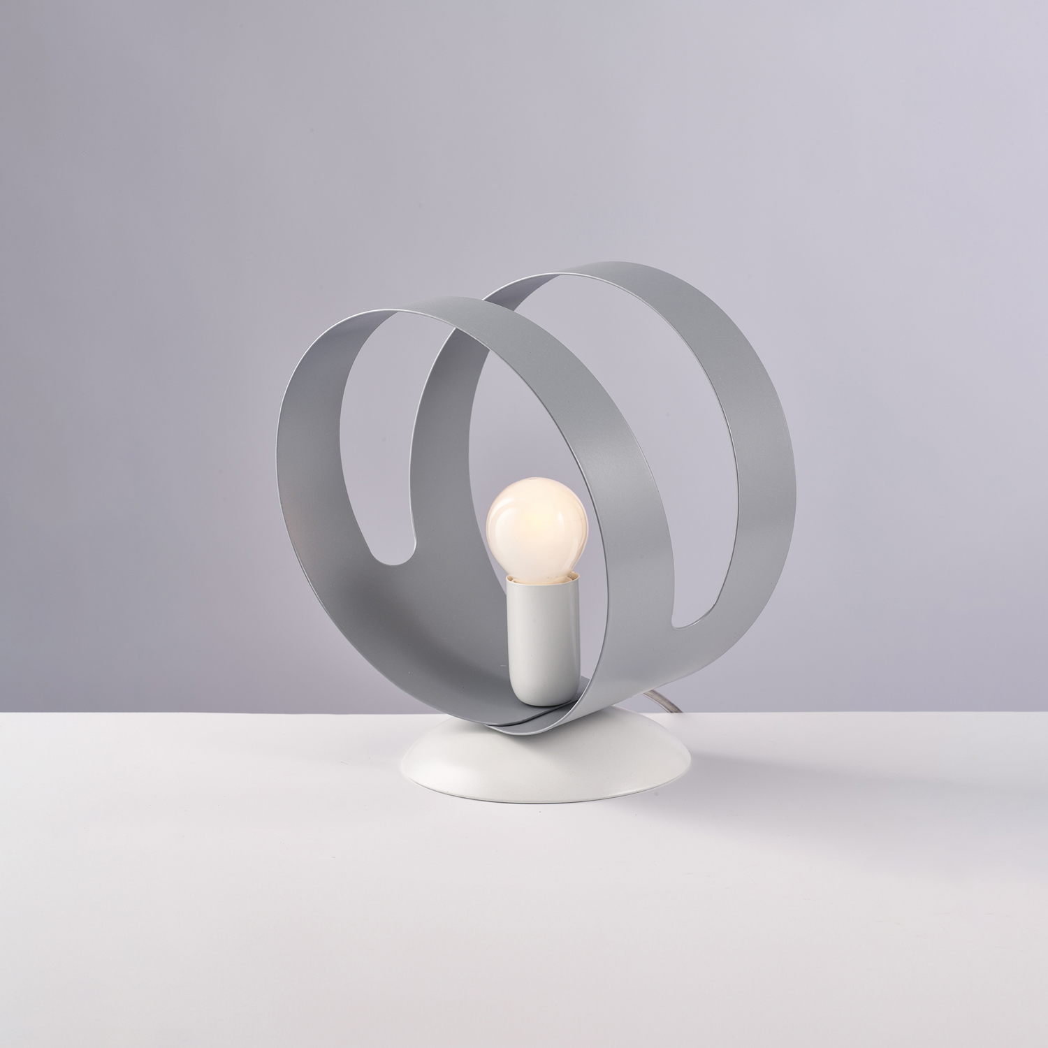 Sospensione Moderna 1 Luce Peter In Ferro Bianco Grigio Taglio Laser BL306-1-BG