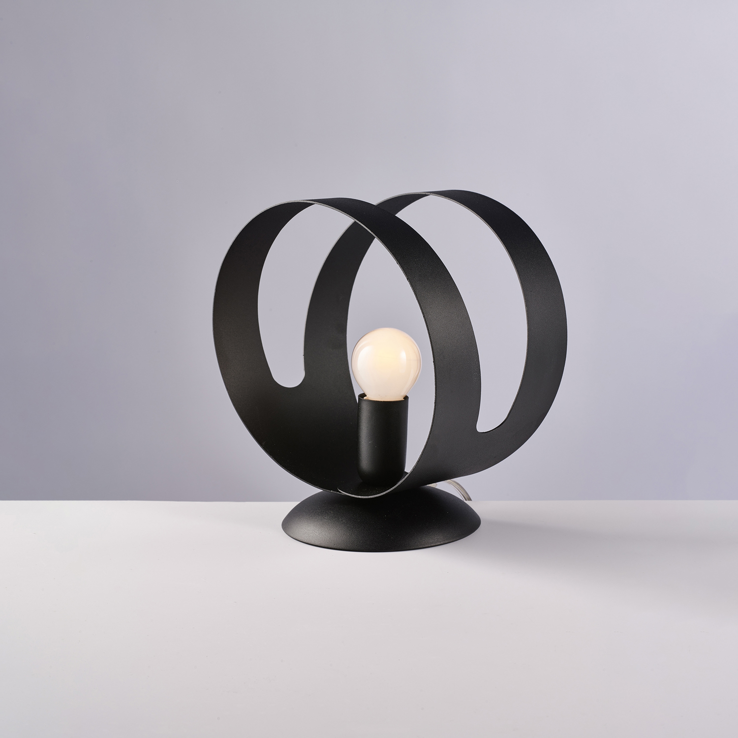 Lumetto Moderno 1 Luce Peter In Ferro Nero Taglio Laser BL306-LT-NR