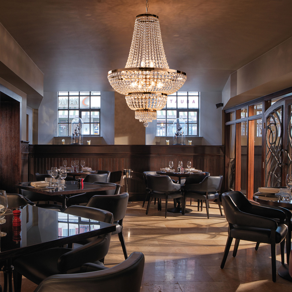 Lampadario Classico Mozart Metallo E Cristallo Oro 10 Luci E14 BL189-10-OR