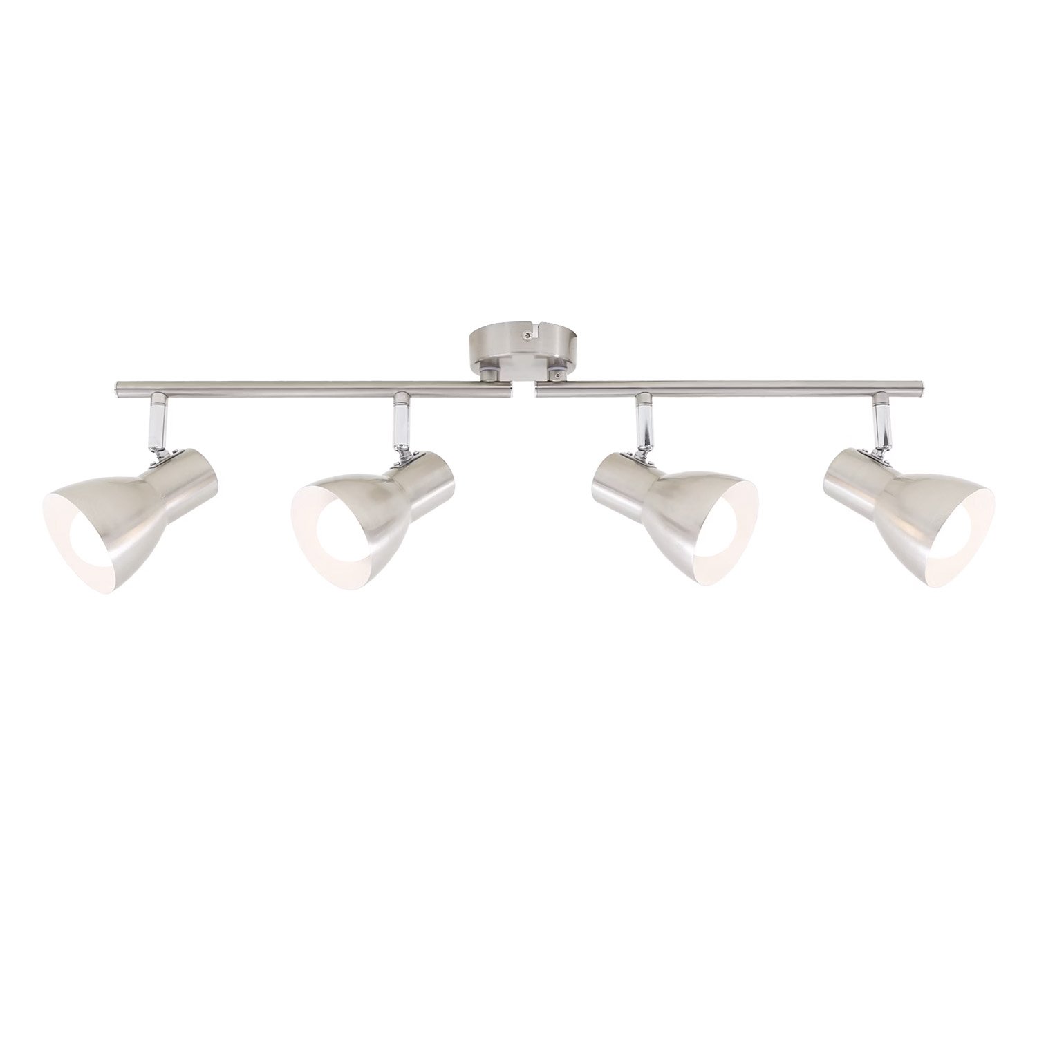 Spot Moderno Cup Metallo Nickel Satinato 4 Luci E14