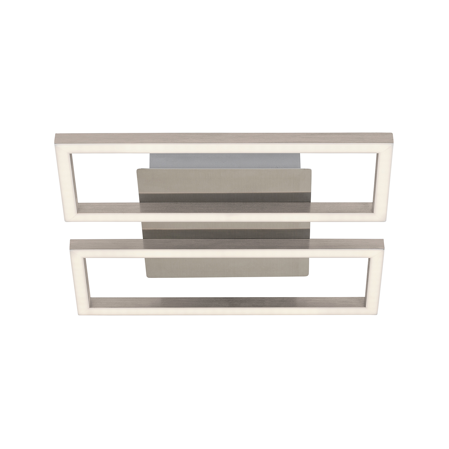 Applique Moderna Frames Metallo Nichel Satinato Led Integrato 14W 3000K