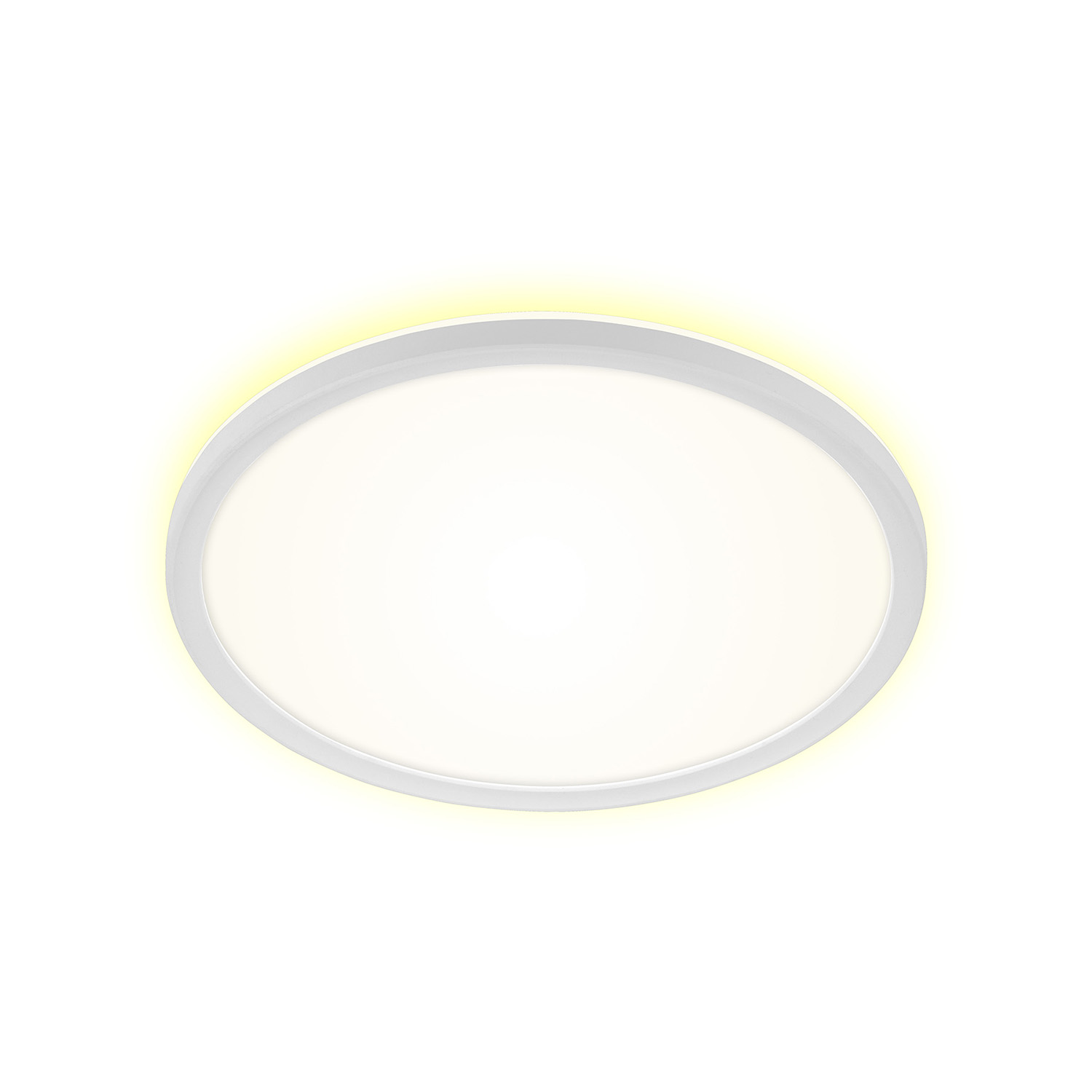 Plafoniera Moderna Slim Drip Plastica Bianco Led Integrato 19W 4000K