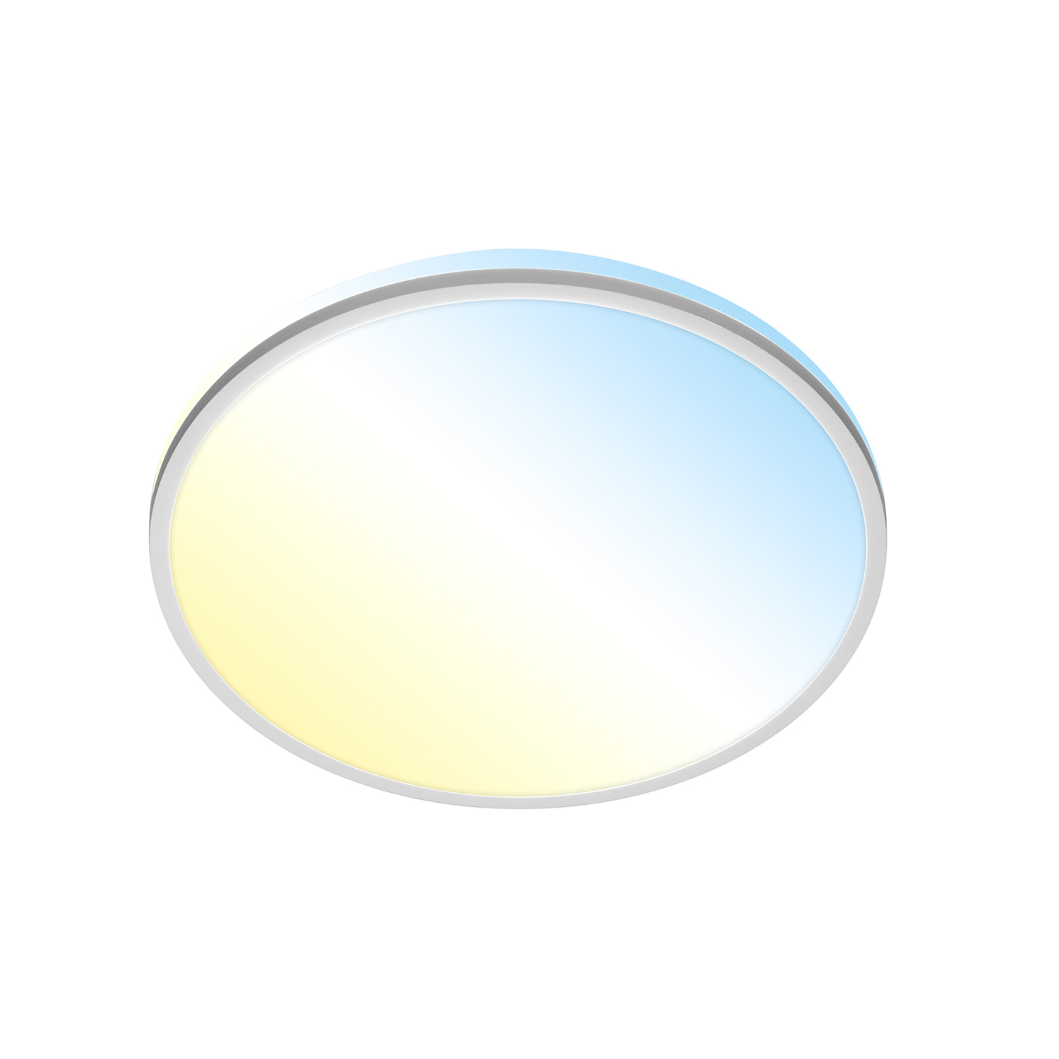 Plafoniera Moderna Pulup Plastica Bianco 33Cm Led Integrato 22W 3000K