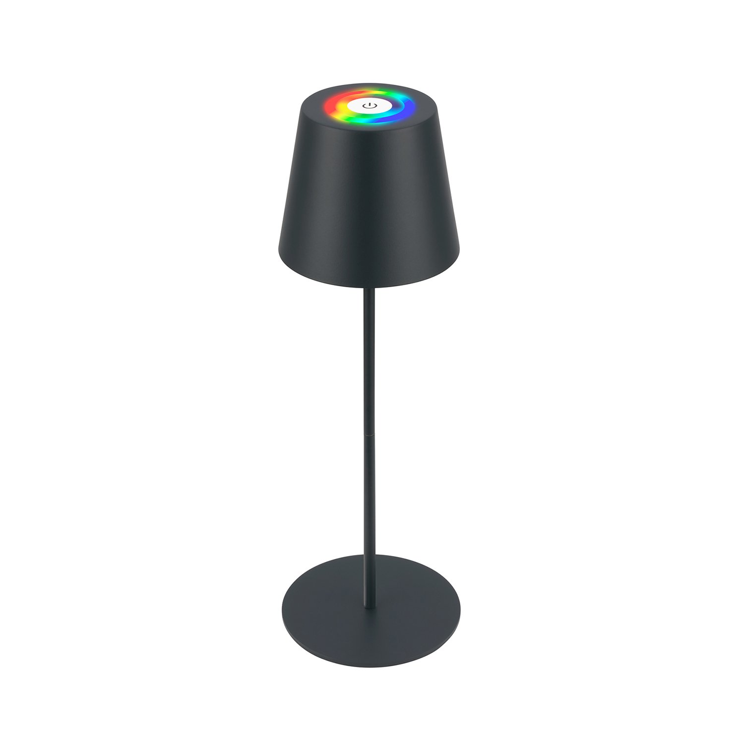 Lampada Da Tavolo Moderna Calida Metallo Grigio Antracite Led 2,5W 2700K