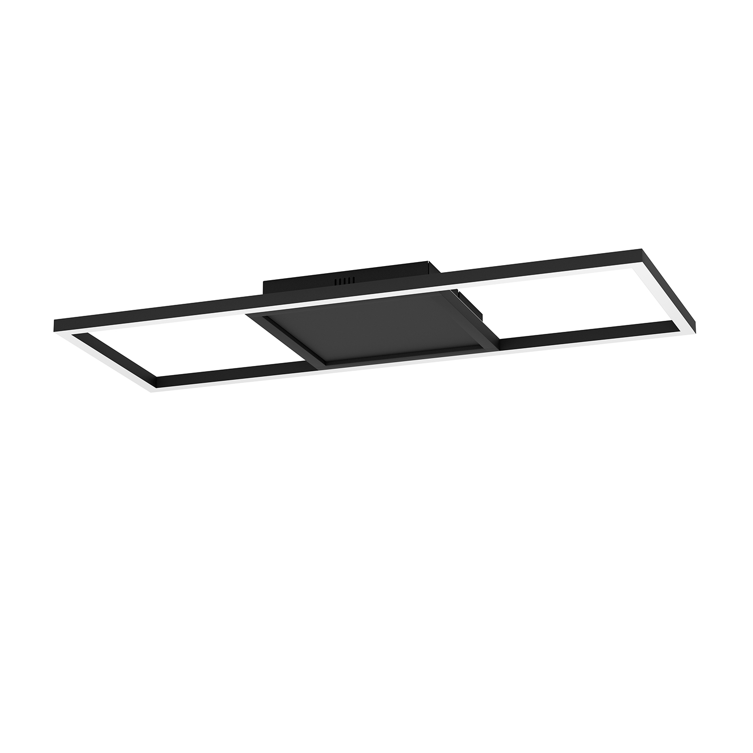 Image of Plafoniera Moderna Calagrano-Z Alluminio Nero Luce Led Integrato 21W