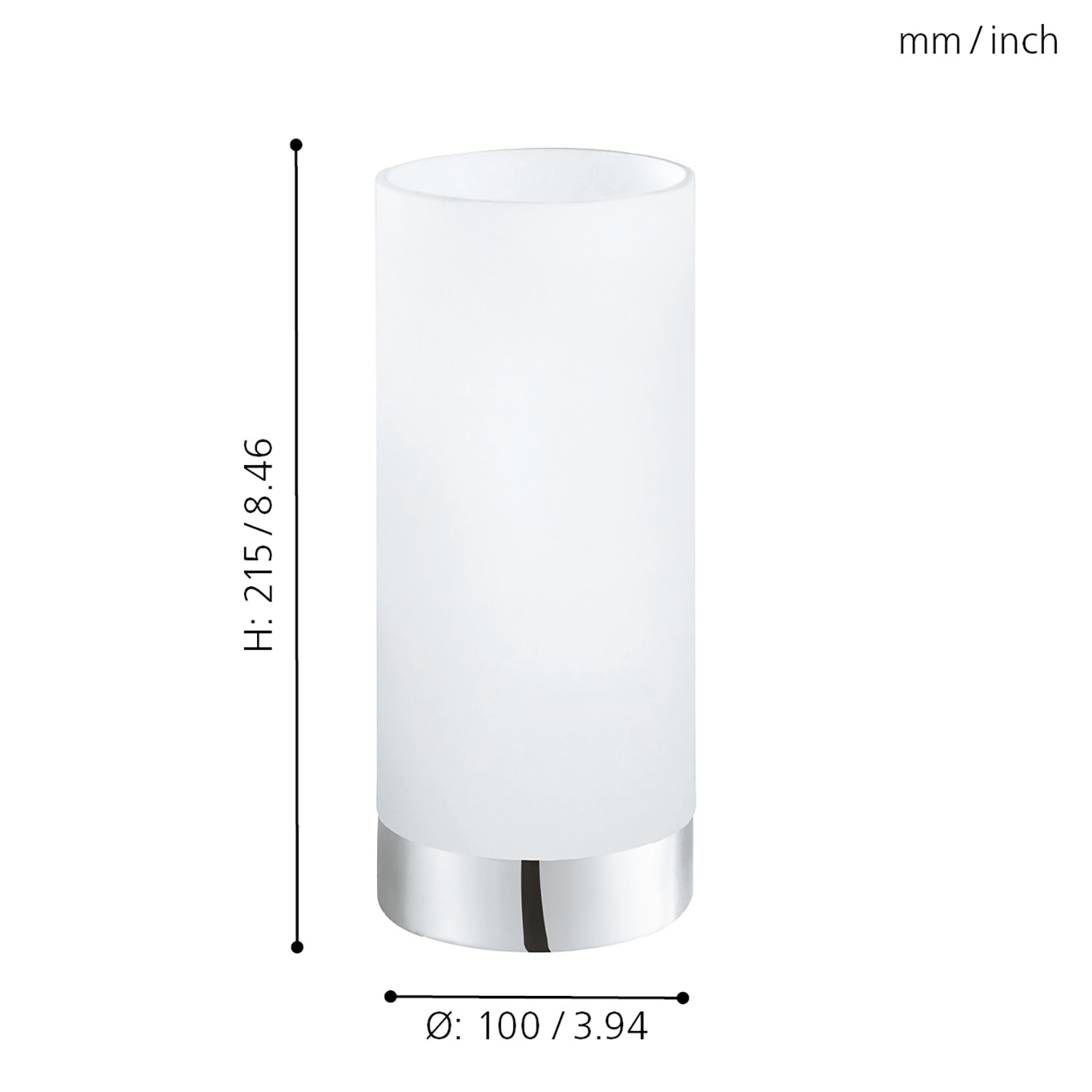 Lampada Da Tavolo Moderna Damasco 1 Acciaio Cromo 1 Luce E27 95776