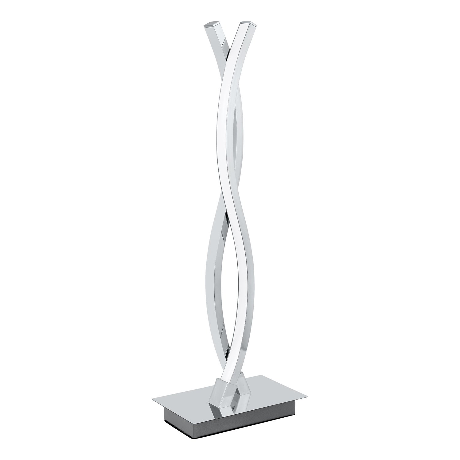Lampada Da Tavolo Moderna Lasana 2 Acciaio Cromo 2 Luci Led Integrato 5,5W 96105