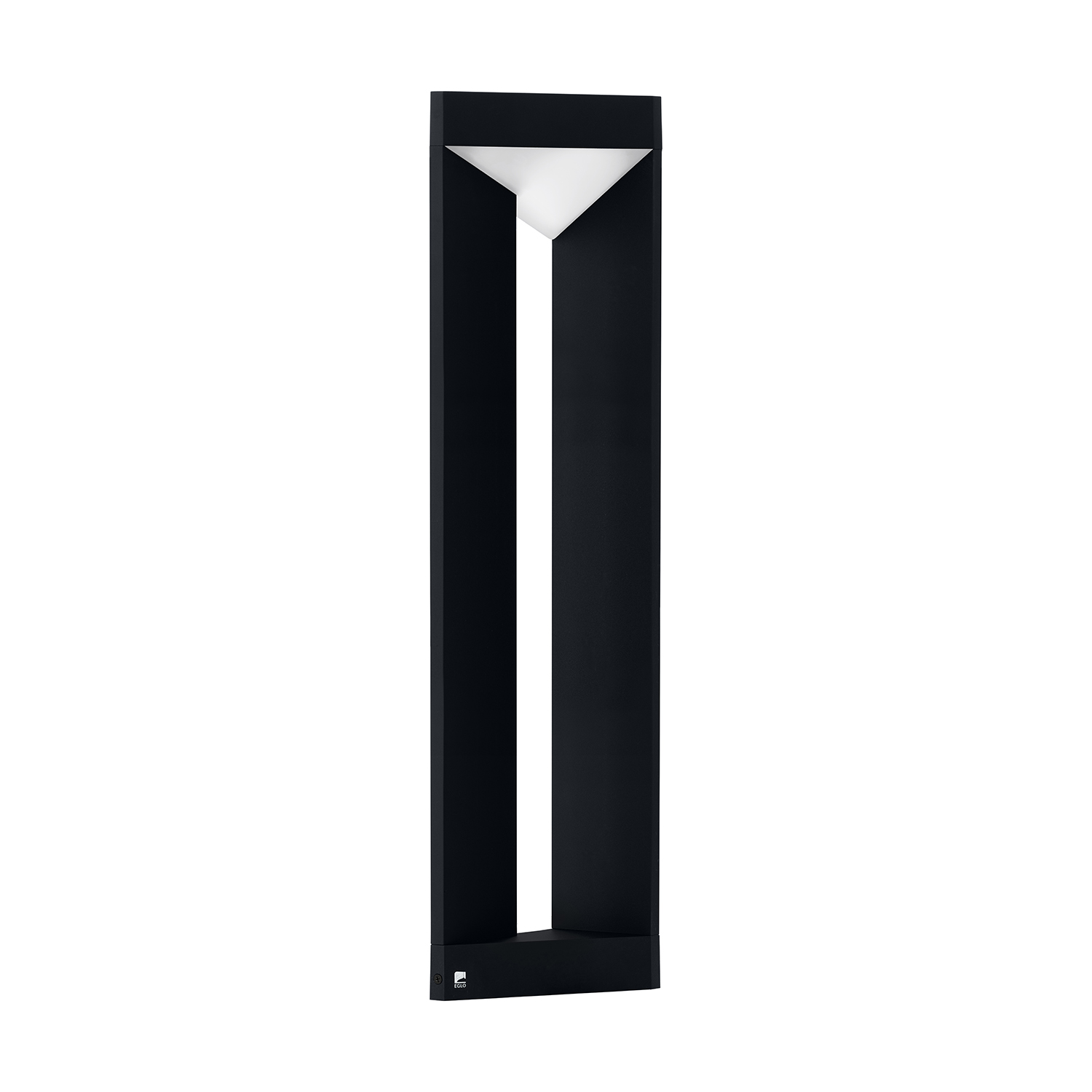 Image of Paletto Esterno Moderno Nembro Alluminio Nero Led