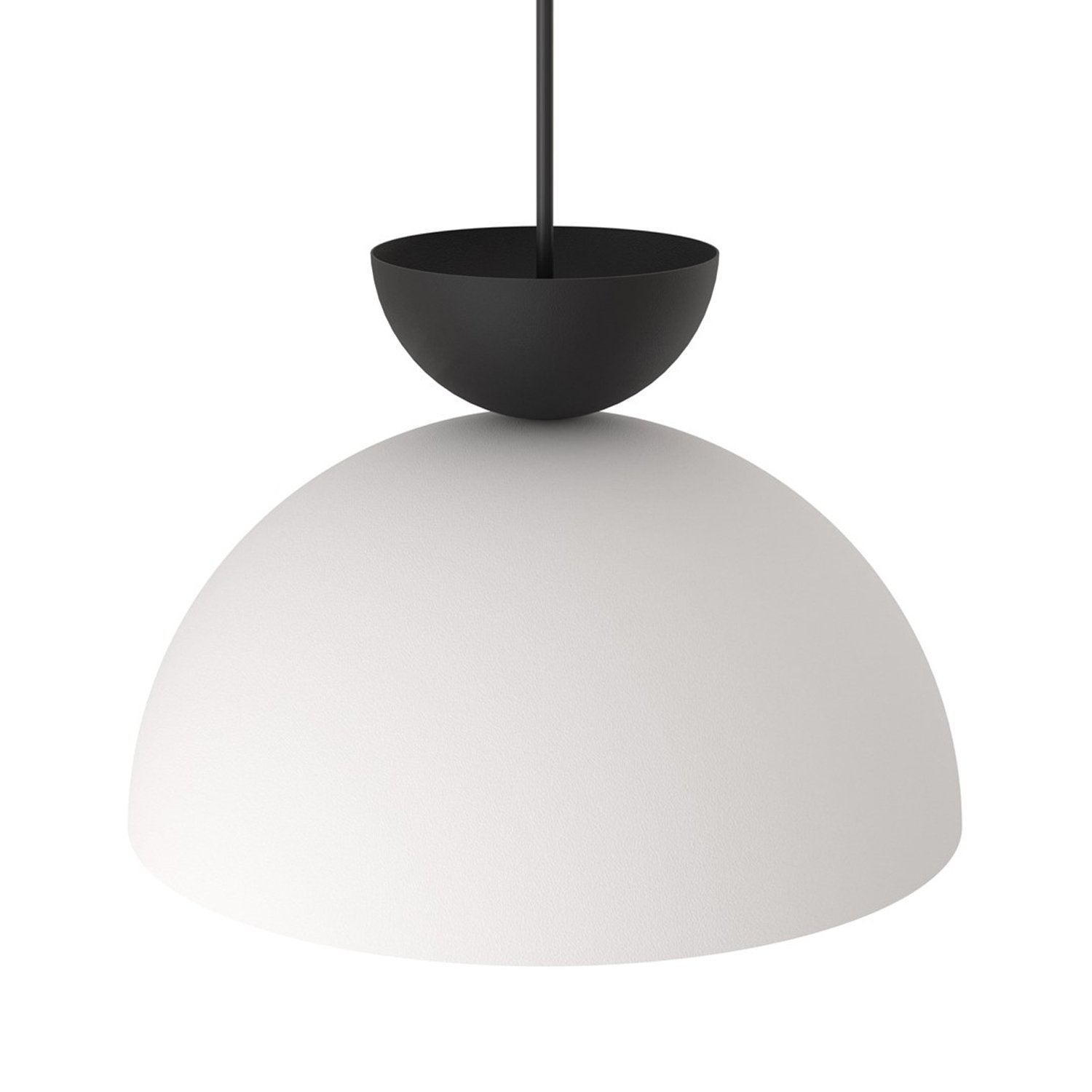 Lampadario Minimal Venus Acciaio Bianco Nero 1 Luce Gx53 1475/1S