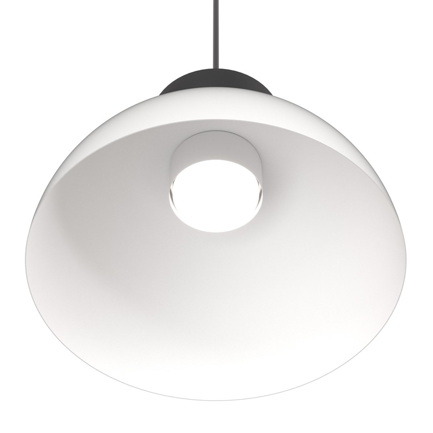 Lampadario Minimal Venus Acciaio Bianco Nero 1 Luce Gx53 1475/1S